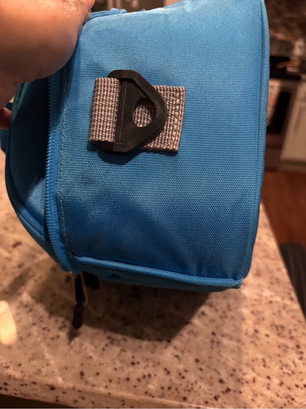 Blue Insulated Lunch Bag - Portable Meal Organizer